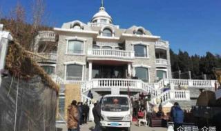 山东济南违建别墅拆除现场